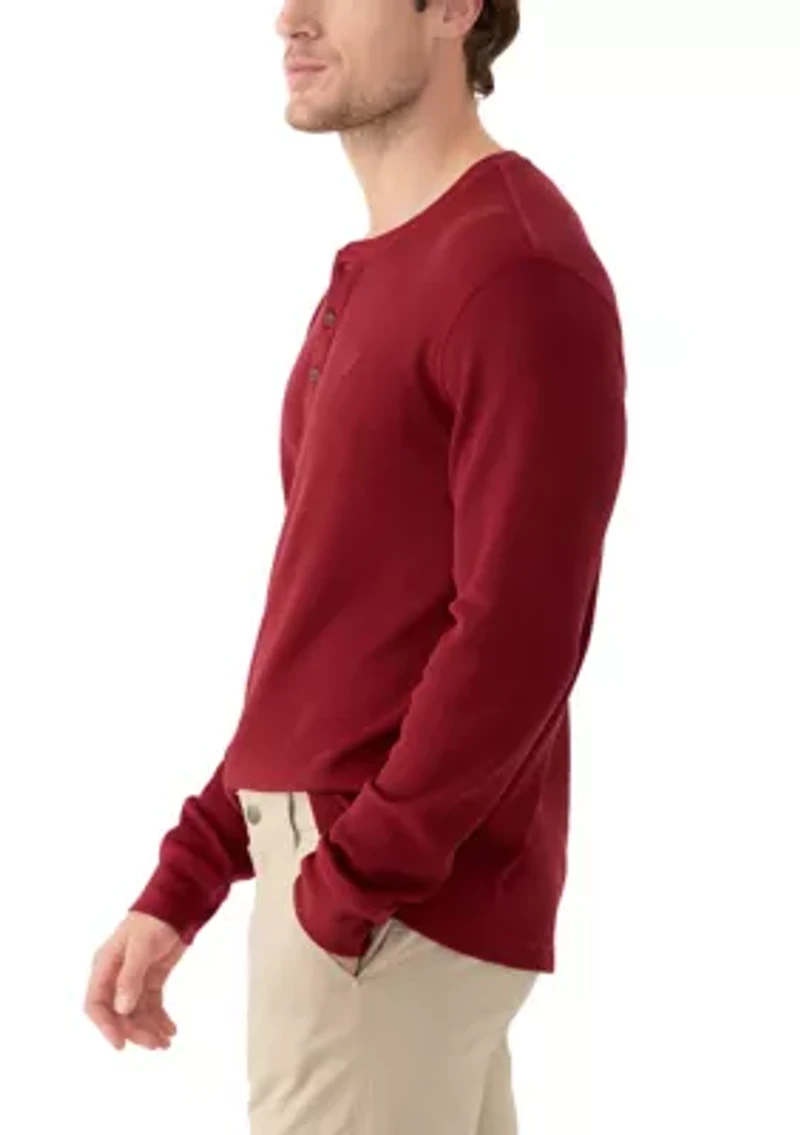 Thermal Henley T-Shirt