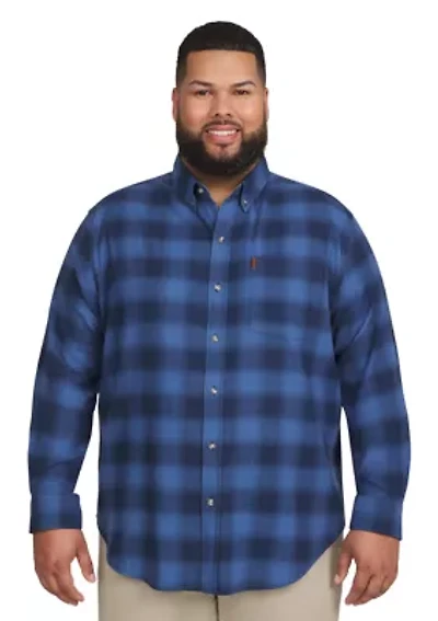Big & Tall Fireside Long Sleeve Flannel Shirt