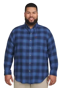 Big & Tall Fireside Long Sleeve Flannel Shirt