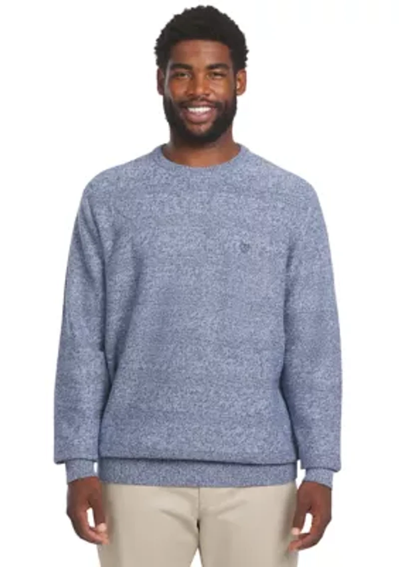 Big & Tall Twist Crew Sweater