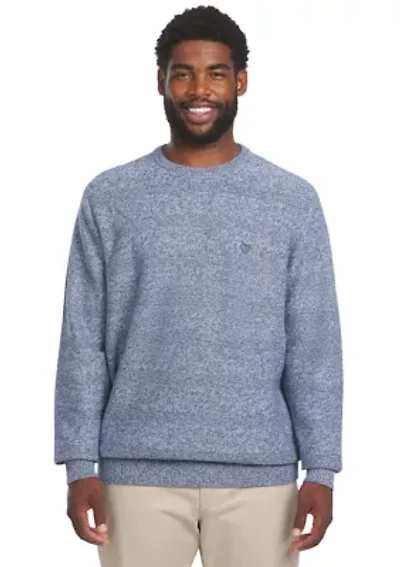 Big & Tall Twist Crew Sweater