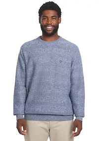 Big & Tall Twist Crew Sweater