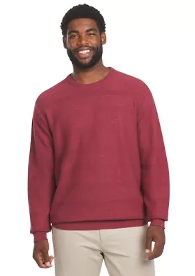 Big & Tall Twist Crew Sweater