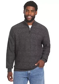 Big & Tall Quarter Zip Sweater