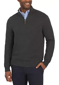 Men's Donegal Twist Knit 1/4 Zip Sweater