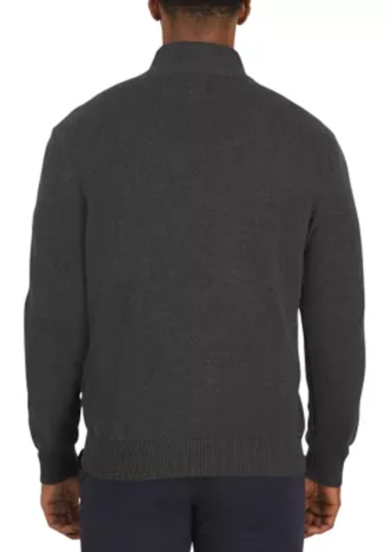 Men's Donegal Twist Knit 1/4 Zip Sweater