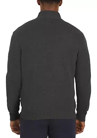 Men's Donegal Twist Knit 1/4 Zip Sweater