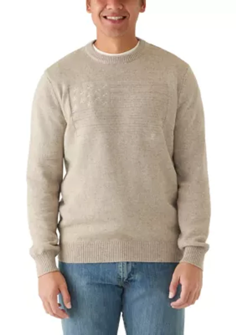 Men's Flag Novelty Crew Sweater