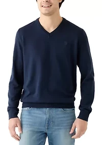 Men's Fine Gauge V-Neck Sweater