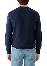 Men's Fine Gauge V-Neck Sweater