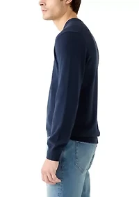 Men's Fine Gauge V-Neck Sweater