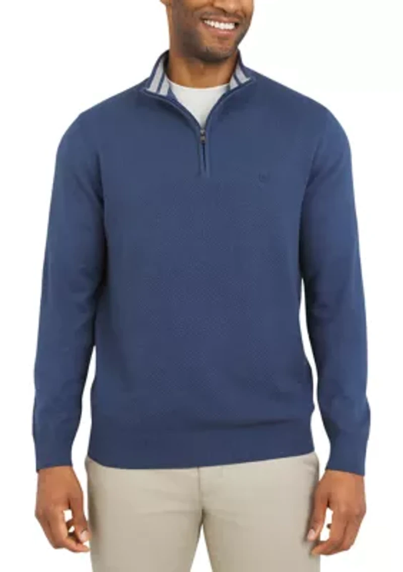 Fine Gauge 1/4 Zip Pullover
