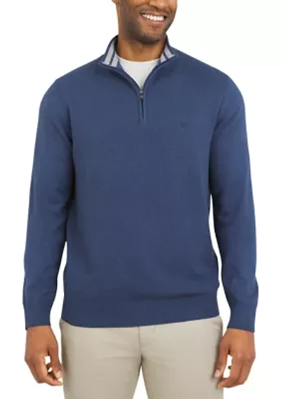 Fine Gauge 1/4 Zip Pullover