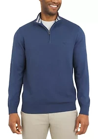 Fine Gauge 1/4 Zip Pullover