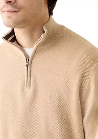 Fine Gauge 1/4 Zip Pullover