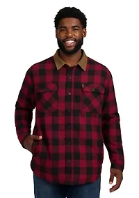 Big & Tall Flannel Shirt Jacket