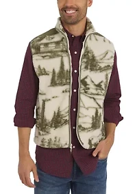 Men's Telluride Printed Sherpa Vest