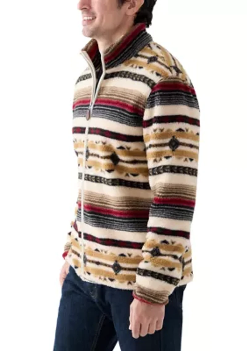 Men's Printed Vale Sherpa Jacket