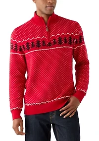 Men's Pinetree Ski 1/4 Zip Sweater