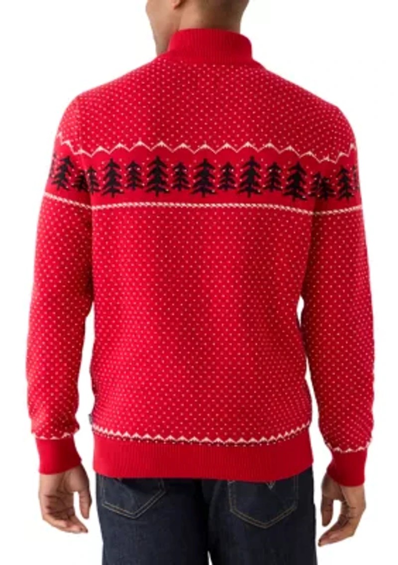 Men's Pinetree Ski 1/4 Zip Sweater