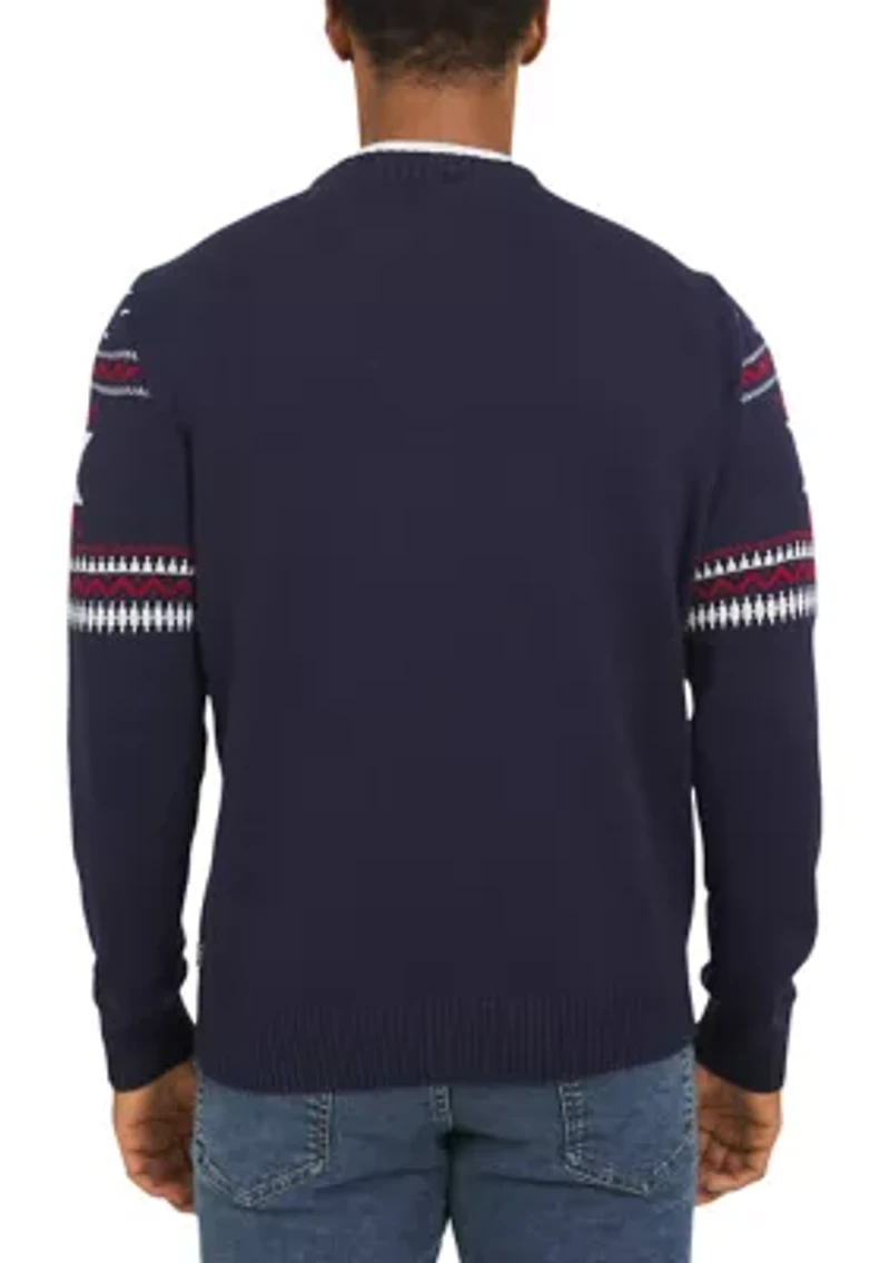 Men's Americana Moose Crewneck Sweater