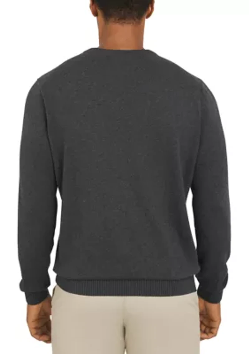 Men's Winter Dog Crew Neck Graphic Sweater