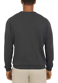 Men's Winter Dog Crew Neck Graphic Sweater