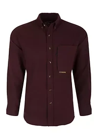 Big & Tall Houndstooth Brushed Twill Pullover