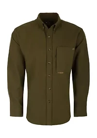 Autumn Brushed Twill Long Solid Sleeve Shirt