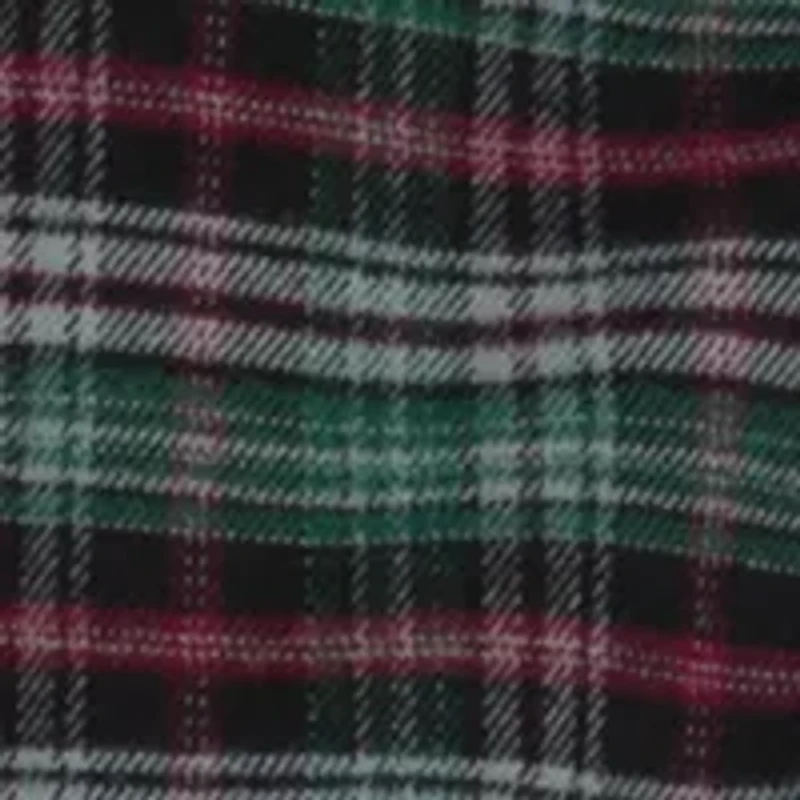 Big & Tall Long Sleeve Autumn Plaid Brushed Twill Shirt