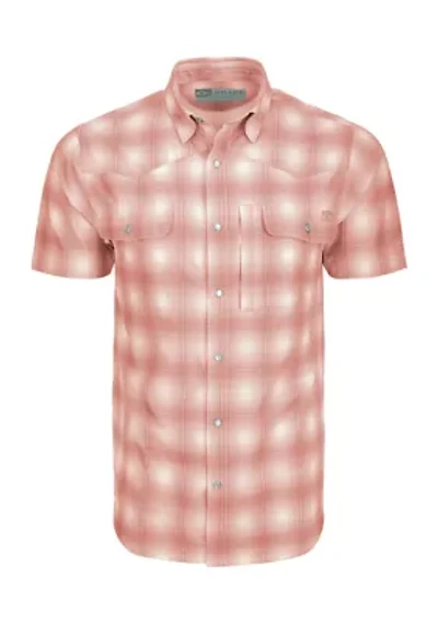 Men's Cinco Ranch Western Plaid Short Sleeve Shirt