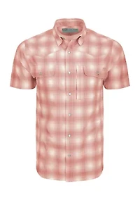 Men's Cinco Ranch Western Plaid Short Sleeve Shirt