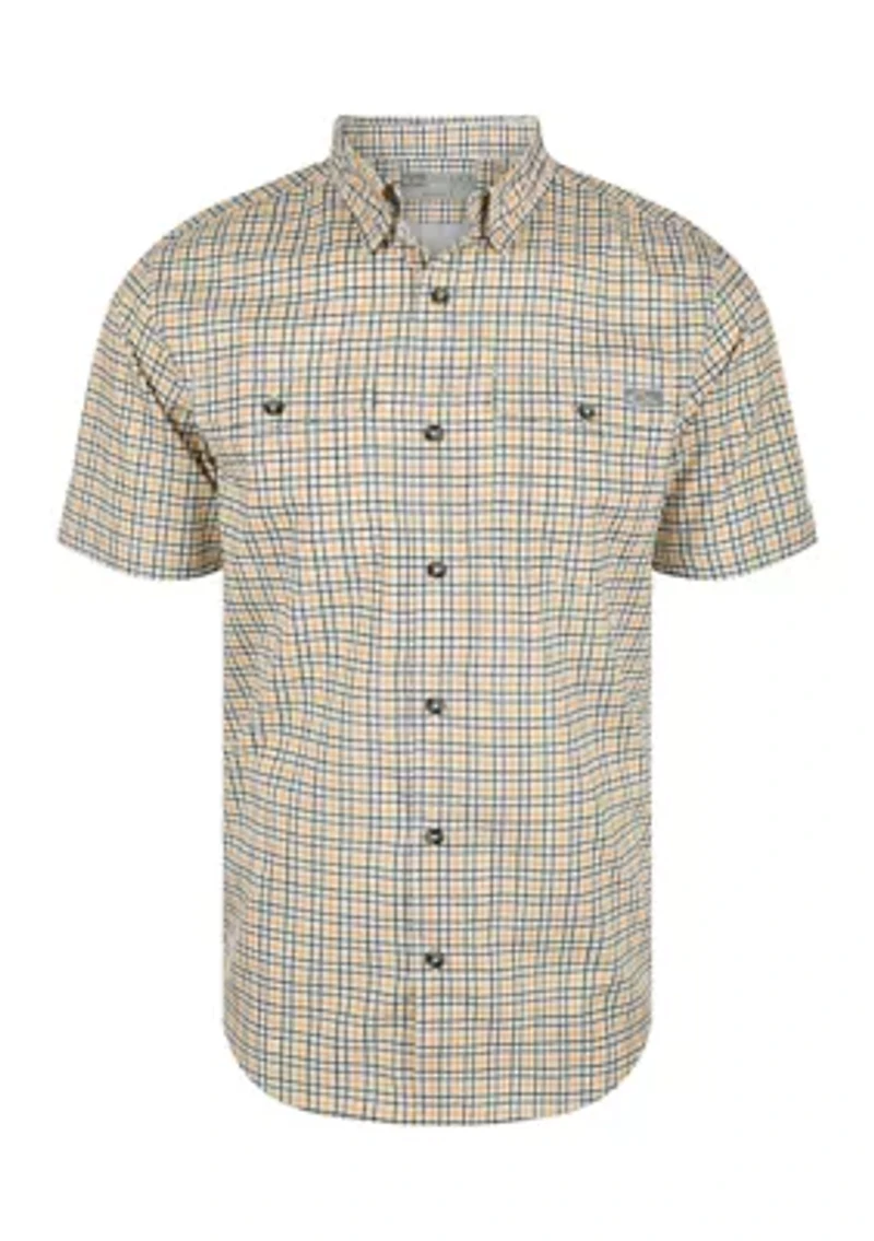 Men's Frat Tattersall Button Down Short Sleeve Shirt