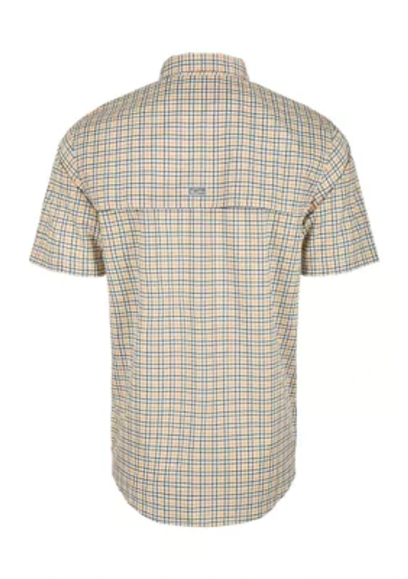 Men's Frat Tattersall Button Down Short Sleeve Shirt