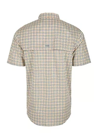 Men's Frat Tattersall Button Down Short Sleeve Shirt