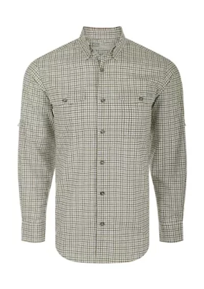 Big & Tall Frat Tattersall Button Down Long Sleeve Shirt