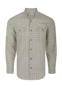 Big & Tall Frat Tattersall Button Down Long Sleeve Shirt