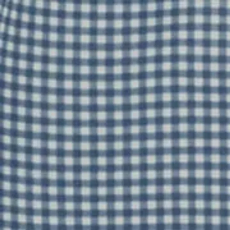 Frat Gingham Check Button-Down Short Sleeve Shirt