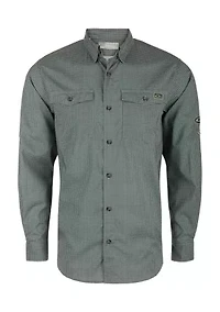 Big & Tall Frat Gingham Check Button Down Long Sleeve Shirt