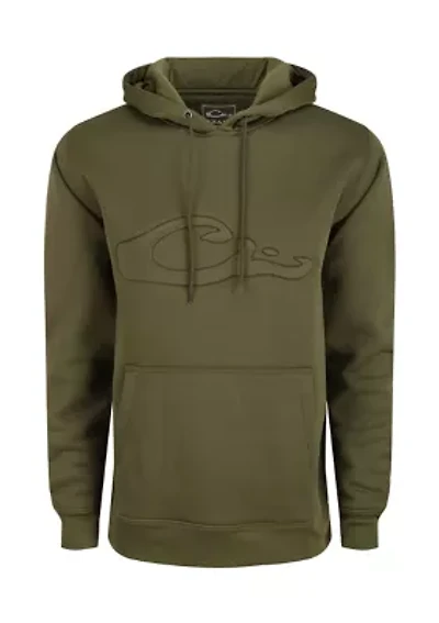 Big & Tall Back Eddy Embossed Solid Hoodie
