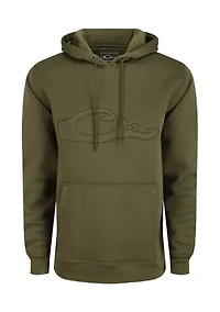 Big & Tall Back Eddy Embossed Solid Hoodie