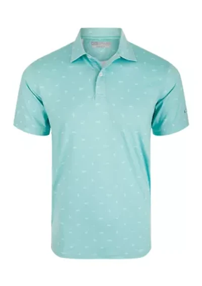 Men's Performance Print Polo Shirt
