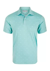 Men's Performance Print Polo Shirt