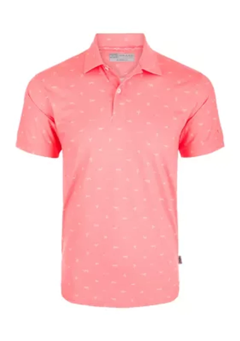 Men's Performance Print Polo Shirt