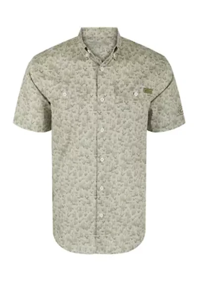Men's Cotton Marsh Print Short Sleeve Shirt