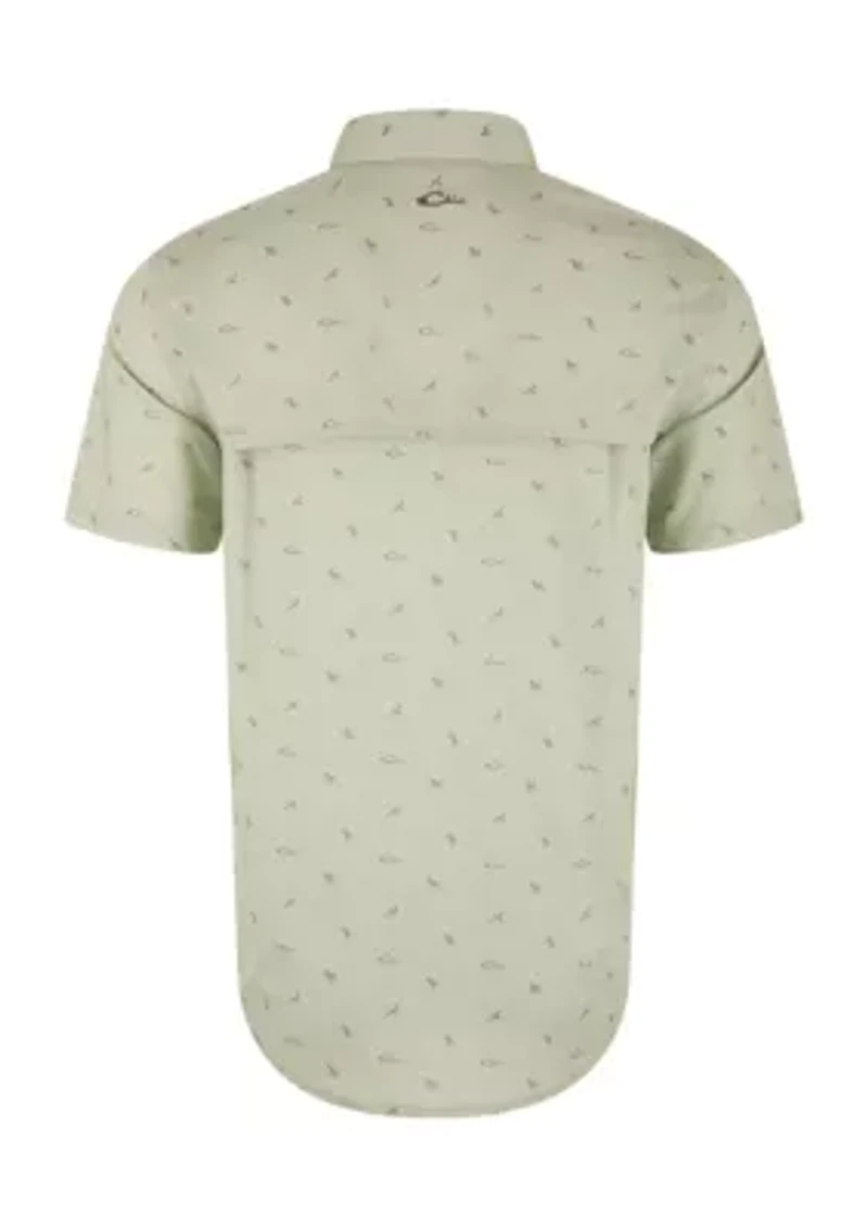 Men's Cotton DDD Print Short Sleeve Shirt