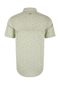 Men's Cotton DDD Print Short Sleeve Shirt
