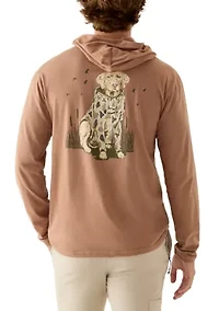 Men's Old School Lab Long Sleeve Graphic Hoodie T-Shirt