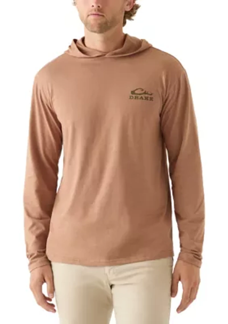 Men's Old School Lab Long Sleeve Graphic Hoodie T-Shirt