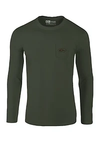 Men's Circle Mallard Long Sleeve Graphic T-Shirt